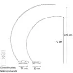 Lampadaire Arc Moderne – Design Élégant & Éclairage LED
