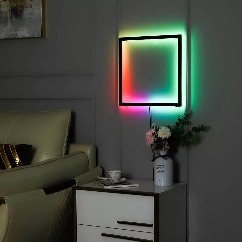 Applique LED Murale Cube RGB - Éclairage Moderne avec Couleurs Personnalisables