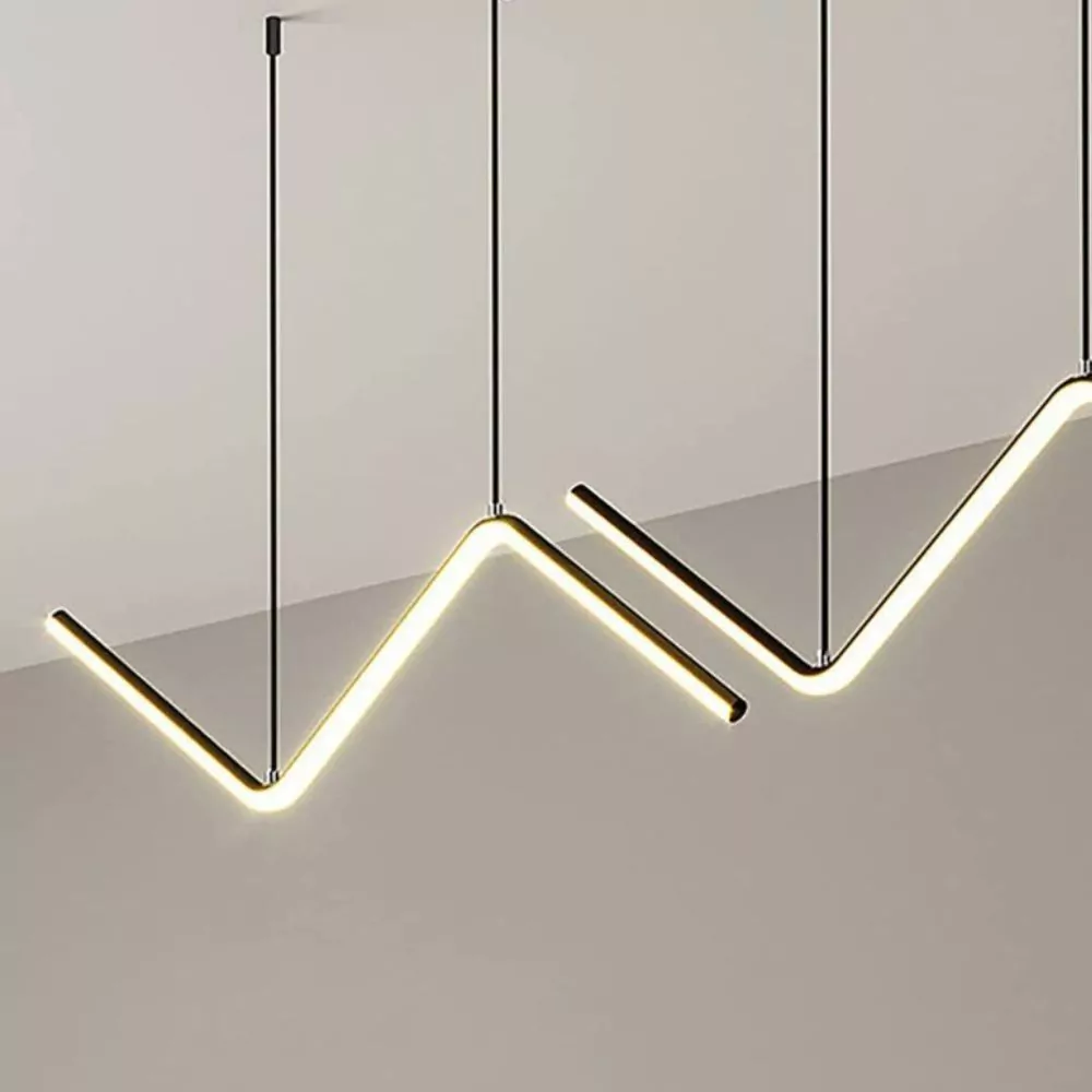 Suspension Ripple - Luminaire Design aux Courbes Géométrique