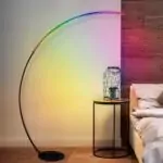 Lampadaire LED Arc RGB - Éclairage LED Multicolore Design pour Ambiance Moderne