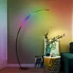 Lampadaire LED Arc RGB - Éclairage LED Multicolore Design pour Ambiance Moderne