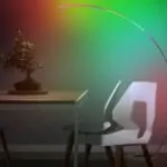 Lampadaire LED Arc RGB - Éclairage LED Multicolore Design pour Ambiance Moderne