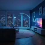 Lampadaire LED Arc RGB