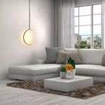 Suspension LED Cercle Noir