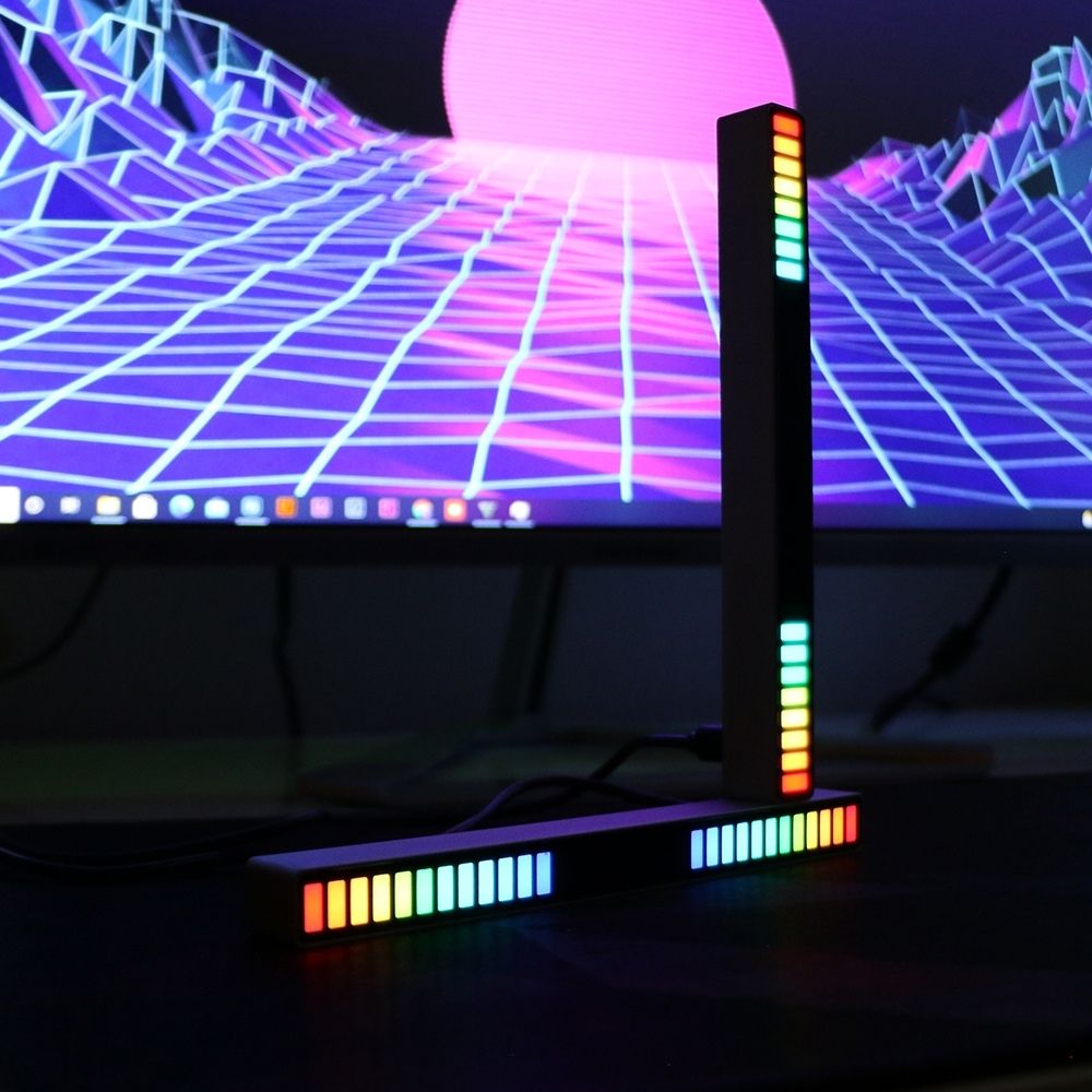 Barre lumineuse LED RVB, synchronisation musicale, filaire USB