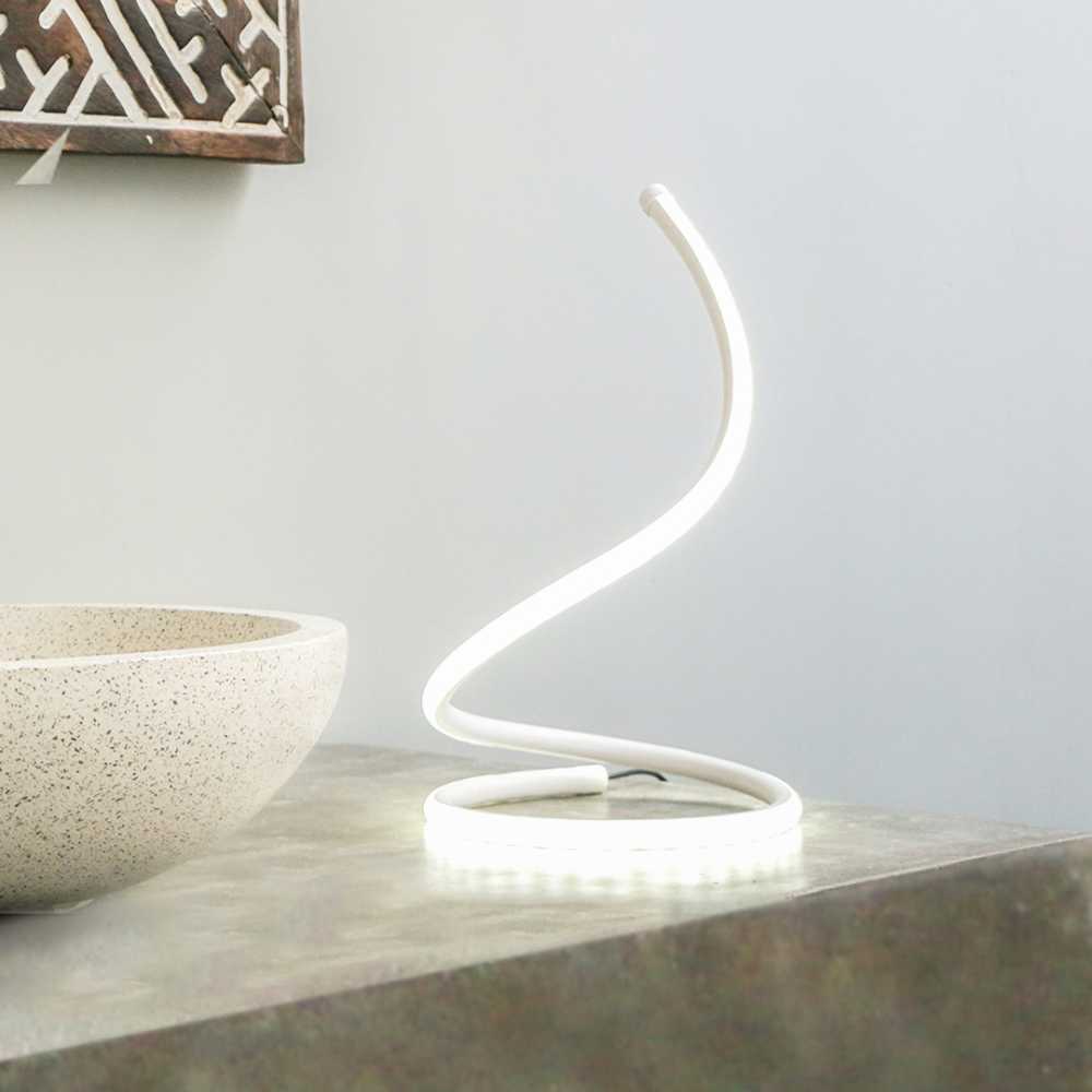 Lampe de table avec un design en anneau et lumière LED de 23 W en