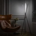 Lampadaire LED Ember - Éclairage LED Minimaliste avec Base Tripode en Aluminium