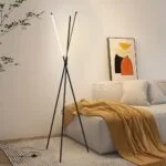 Lampadaire LED Ember - Éclairage LED Minimaliste avec Base Tripode en Aluminium