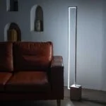 Lampadaire LED Quadra - Luminaire LED Design Géométrique pour Salon Moderne
