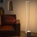 Lampadaire LED Quadra - Luminaire LED Design Géométrique pour Salon Moderne