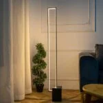 Lampadaire LED Quadra - Luminaire LED Design Géométrique pour Salon Moderne