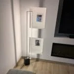Lampadaire LED Quadra - Luminaire LED Design Géométrique pour Salon Moderne