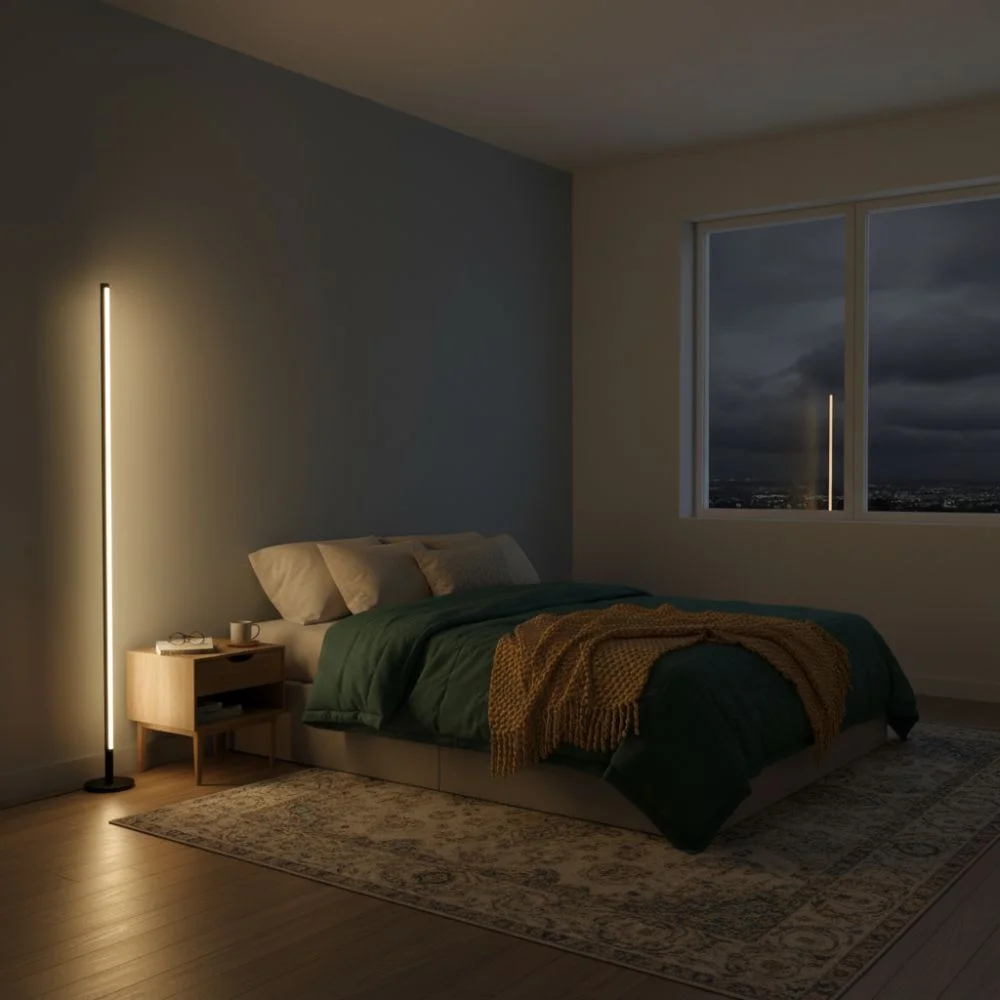 Lampadaire Halo - Éclairage LED - Minimaliste pour Salon ou Bureau