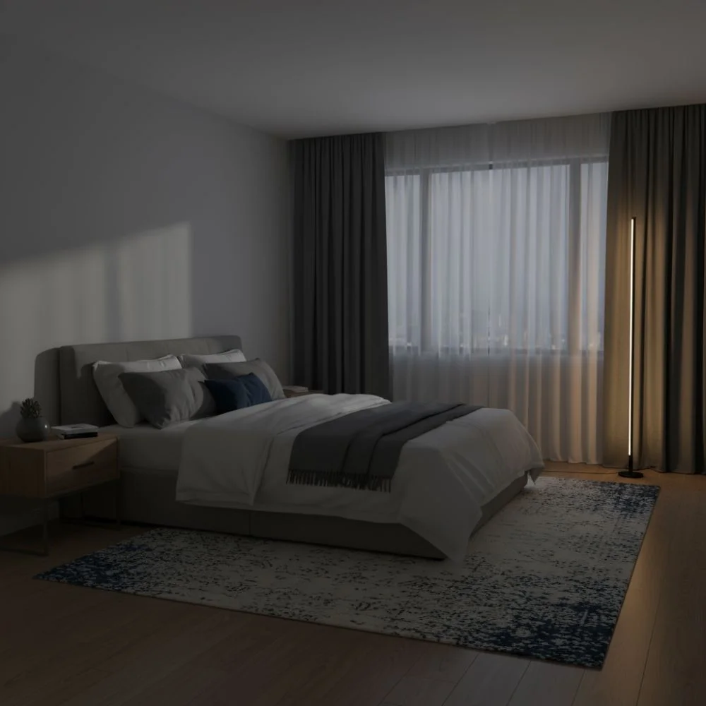 Lampadaire Halo - Éclairage LED - Minimaliste pour Salon ou Bureau