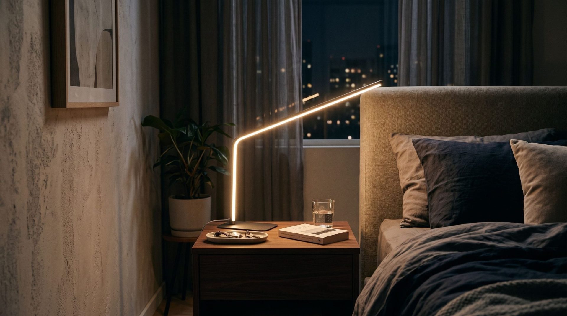 Lampe de Table Skiva – Luminaire LED pour bureau ou chambre