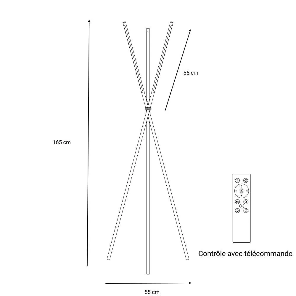 Lampadaire LED Ember - Éclairage LED Minimaliste