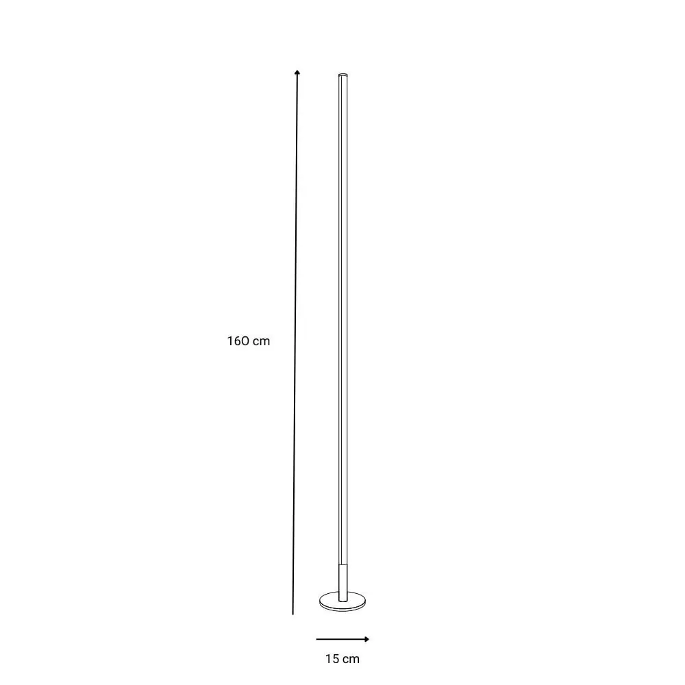 Lampadaire Halo Dimmable - Éclairage LED - Minimaliste pour Salon ou Bureau
