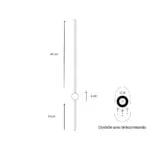 Applique Murale Minimalist Laser RGB - Éclairage Coloré et Minimaliste pour Ambiance Moderne
