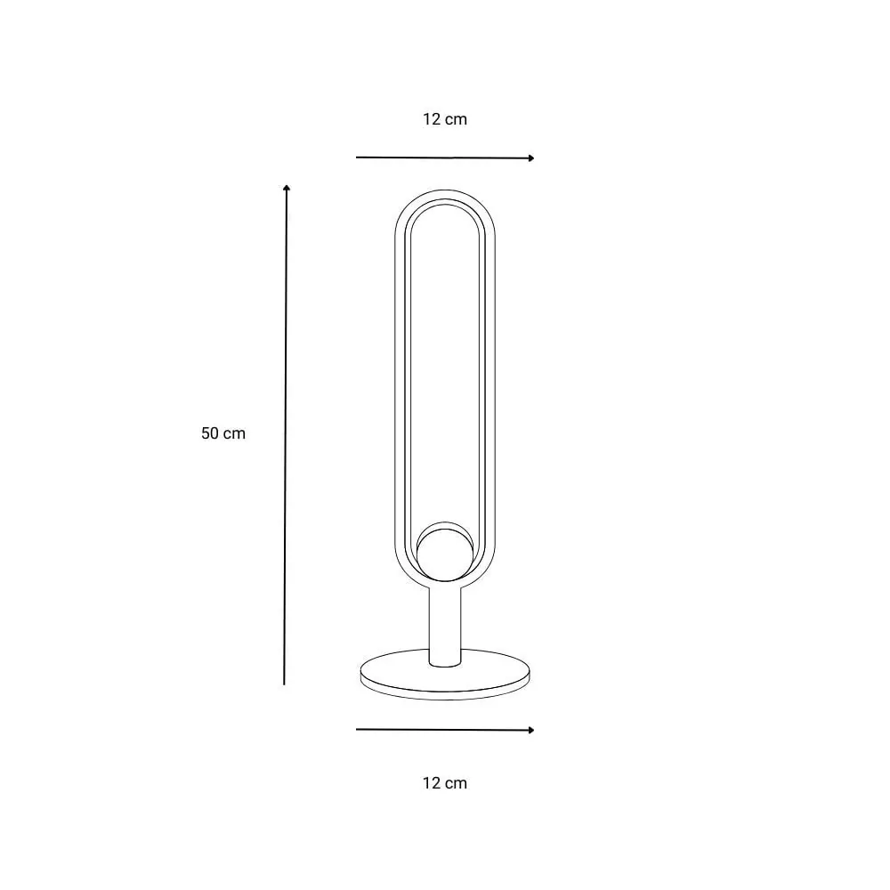 Lampe de Table Scoop Aluminium LED - Design minimaliste
