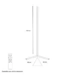 Lampadaire LED Throne Light RGB - Éclairage LED Multicolore Moderne pour Salon