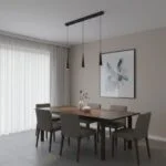 Suspension d'interieur dimmable mavea noire