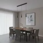 Suspension d'interieur dimmable mavea noire
