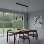 Suspension d'interieur dimmable mavea noire