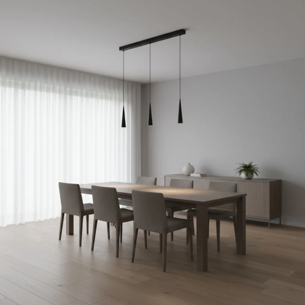 Suspension d'interieur dimmable mavea noire
