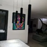 Suspension Fakla Dimmable Noire