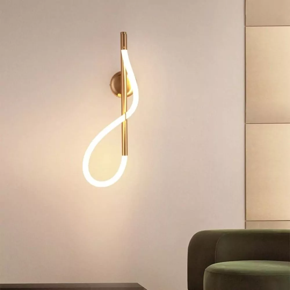 Applique Murale Loopea - Luminaire LED Courbé au Design Contemporain