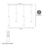Suspension Fakla Dimmable Noire