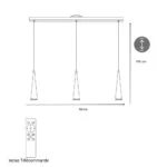 Suspension d'interieur dimmable mavea noire