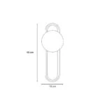 Applique Murale Loki - Éclairage LED Minimaliste en Métal Brossé