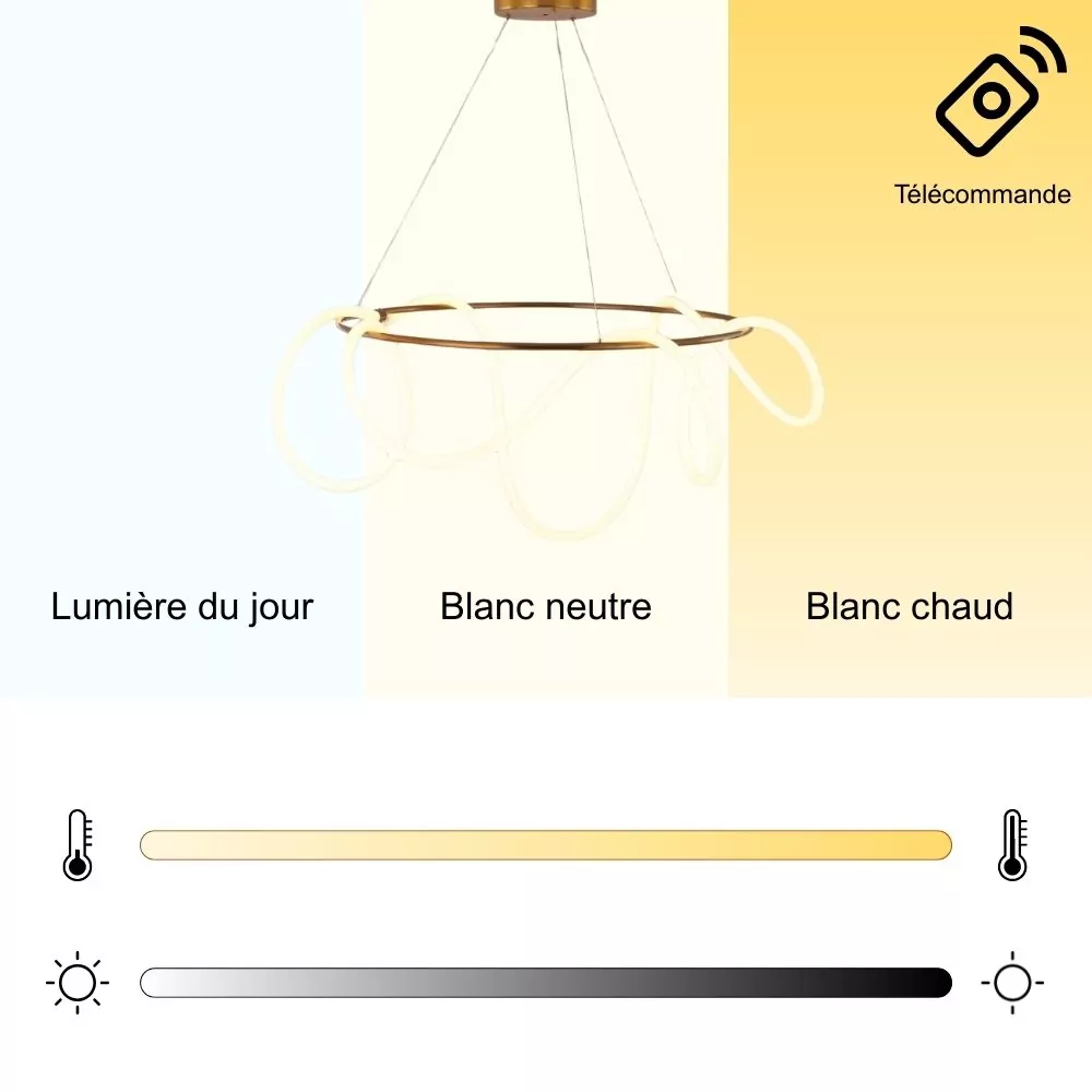 Suspension Ninga - Suspension LED Design pour Salle à Manger ou Salon