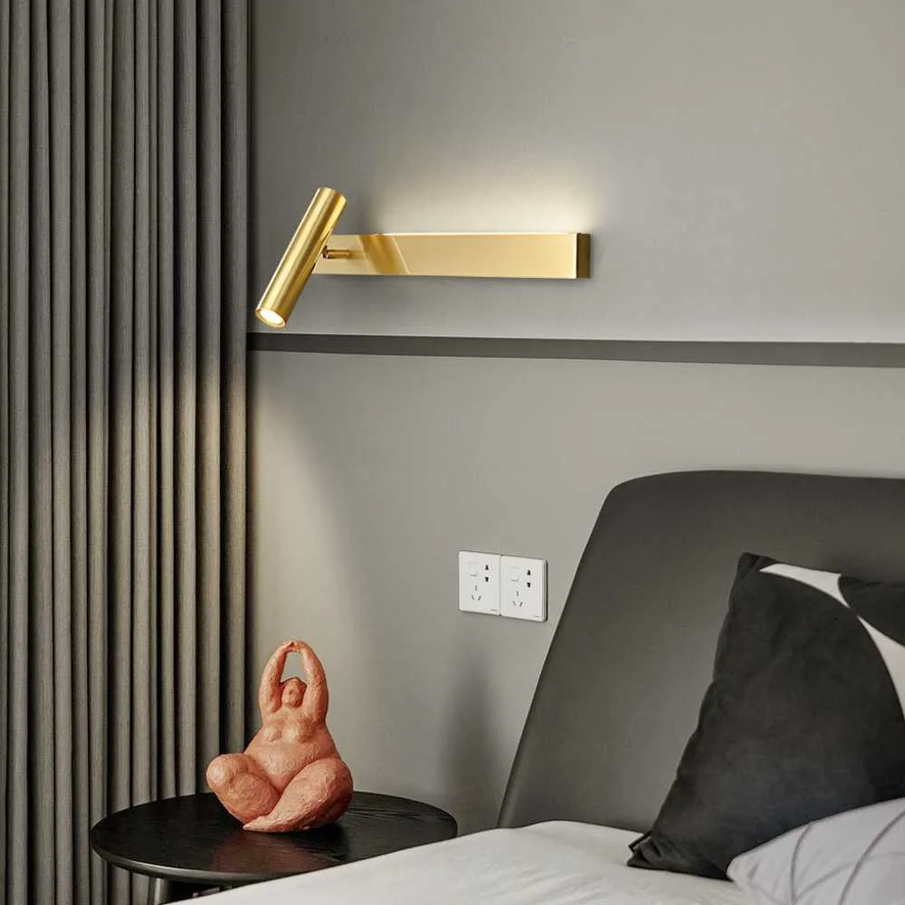 Applique Murale Belys - Lampe LED Design en Métal Doré