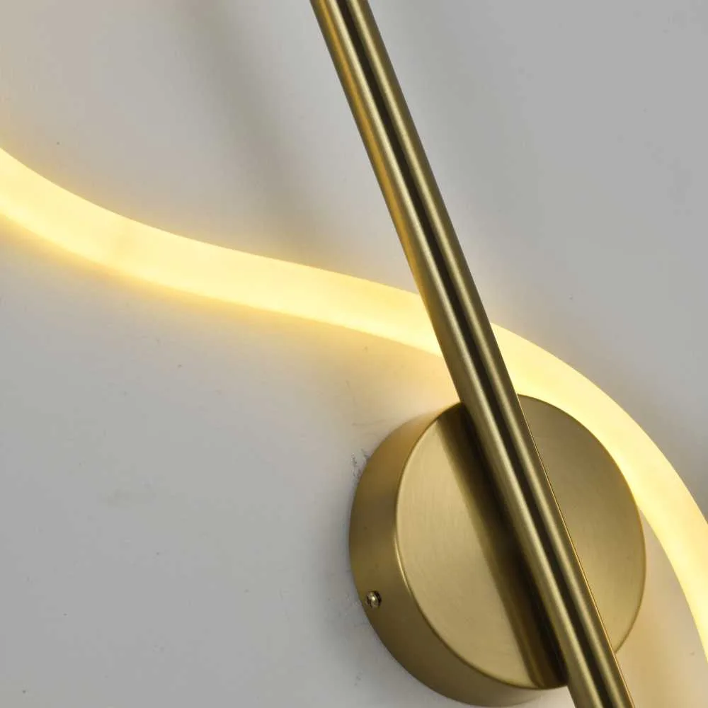 Applique Murale Loopea - Luminaire LED Courbé au Design Contemporain