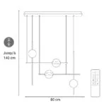 Suspension Minimaliste Jun - Éclairage LED pour Salon ou Chambre