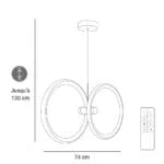 Suspension LED Oriana - Luminaire LED en Métal pour Intérieur Design