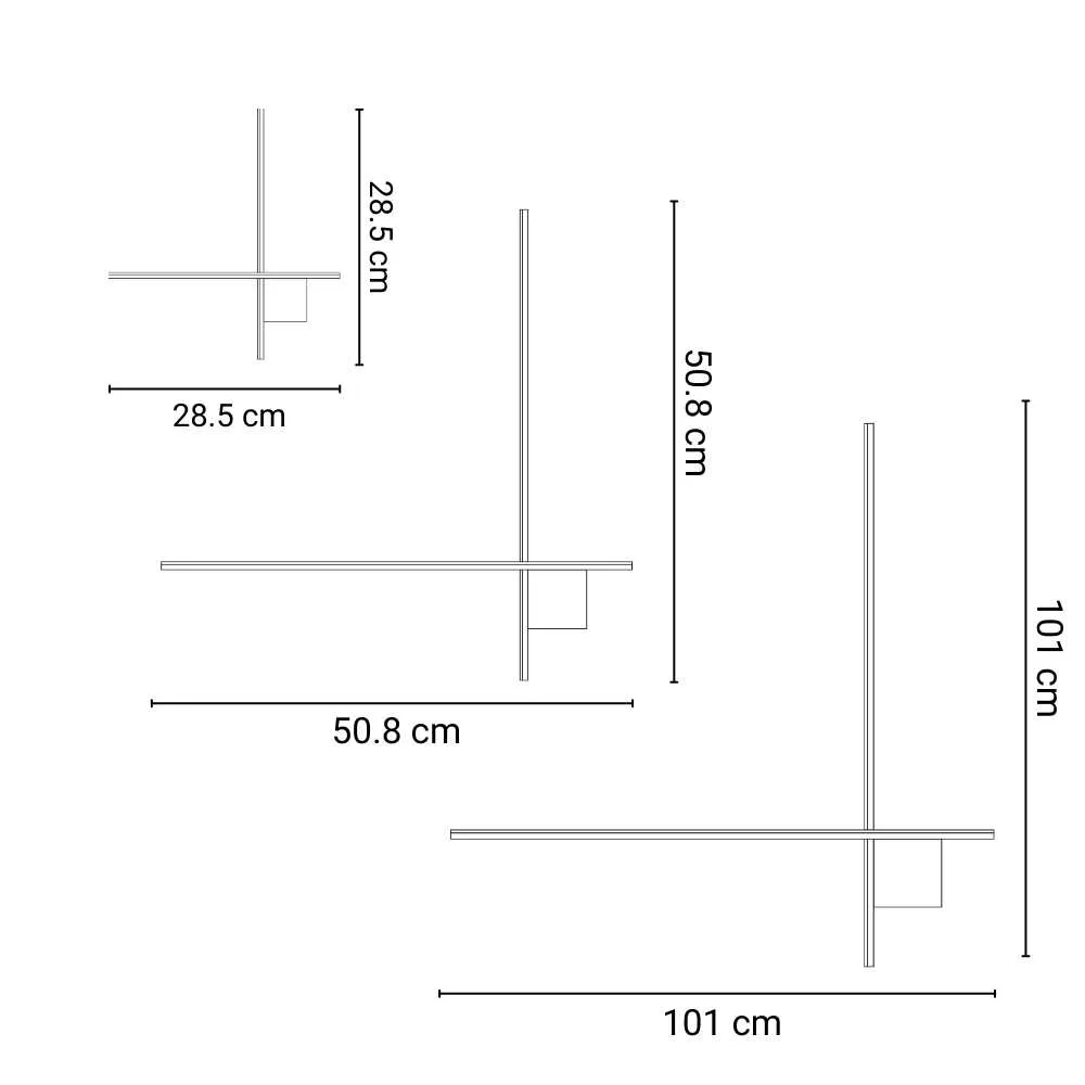 Applique Murale Takia - Luminaire LED Minimaliste en brass