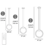 Suspension LED Vintera - Luminaire LED Design en bois et métal