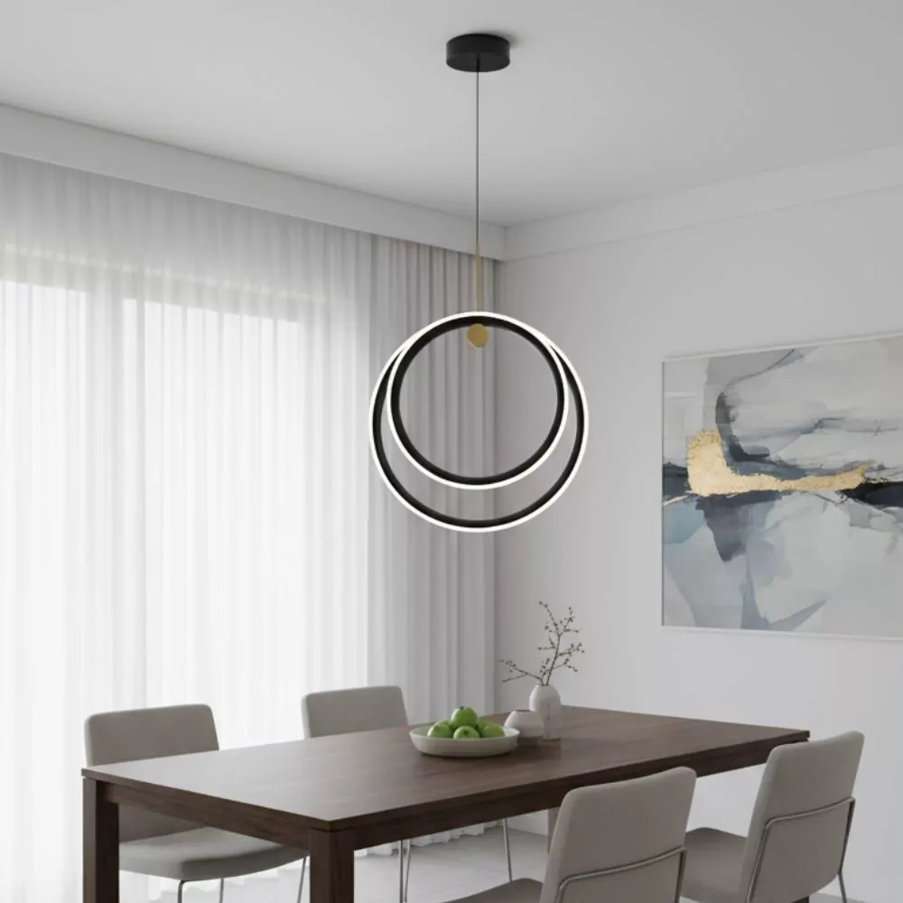 Suspension LED Oriana - Luminaire LED en forme arrondie