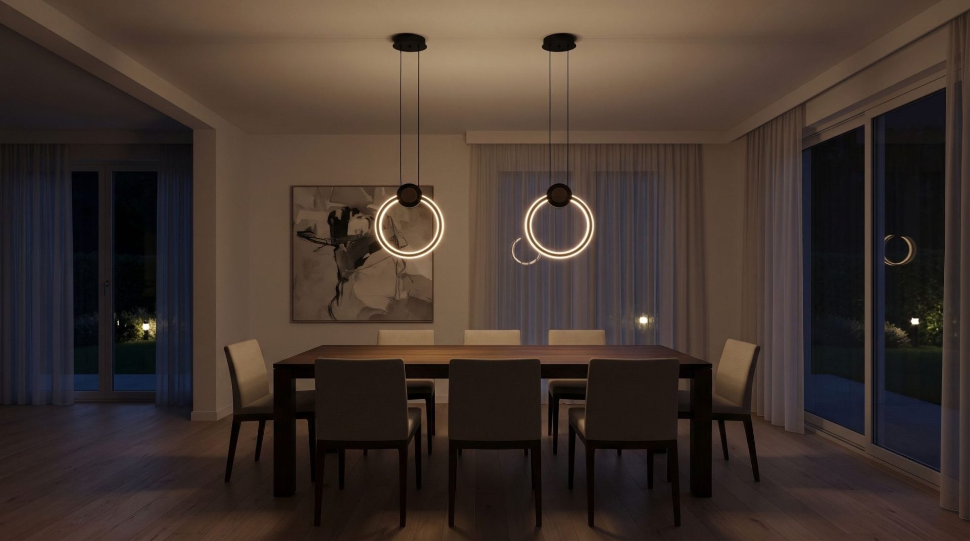 Suspension LED Vintera – Luminaire LED Design en bois et métal