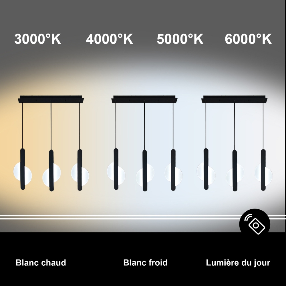 Schéma LED Dimmable - Variation de la Température de 3000K à 6000K