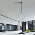 Suspension LED Cercle Noir