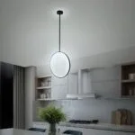 Suspension LED Cercle Noir