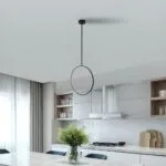 Suspension LED Cercle Noir