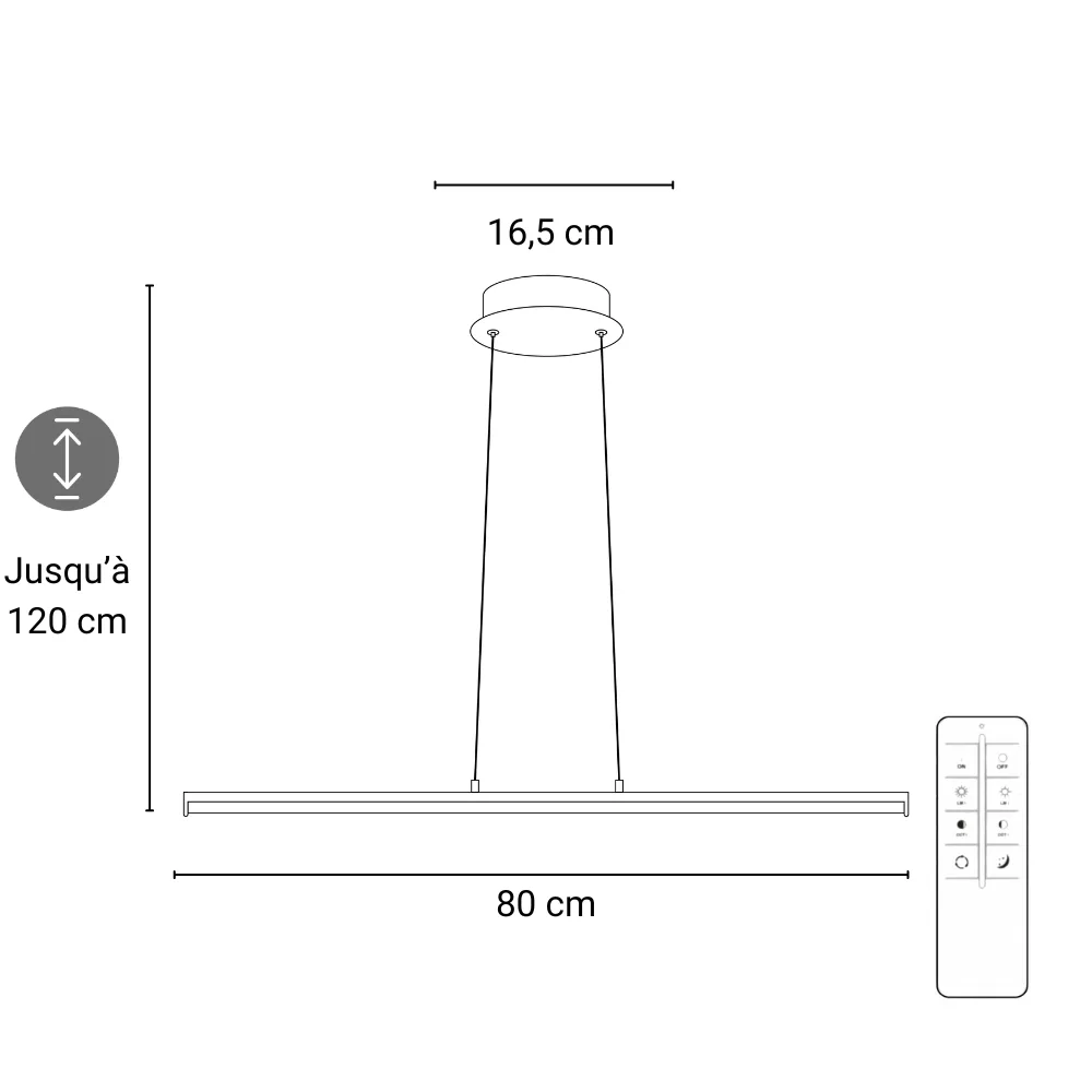 Suspension Sol - Éclairage LED Moderne pour Cuisine ou Salon