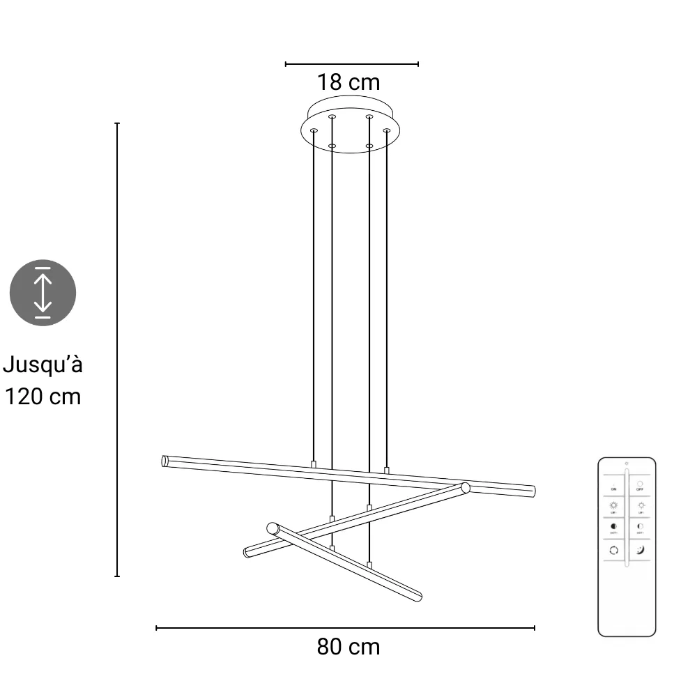 Suspension Yven - Design Contemporain LED pour Salle à Manger ou Bureau