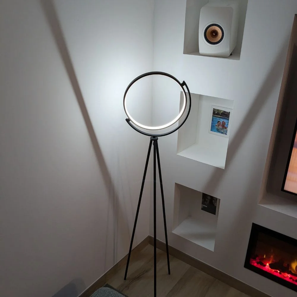 Lampadaire Croissant De Lune LED Design - Eclairage Moderne 3000-6000k