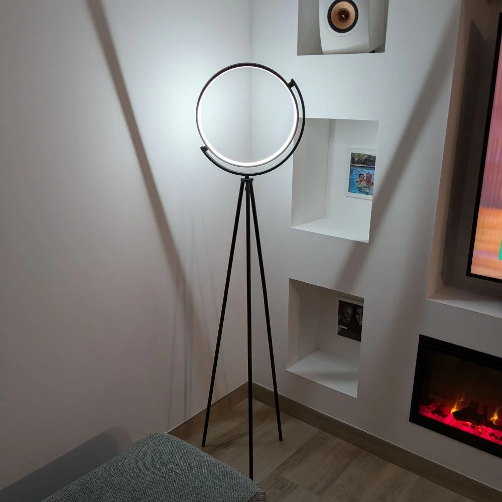 Lampadaire Croissant De Lune LED Design - Eclairage Moderne 3000-6000k